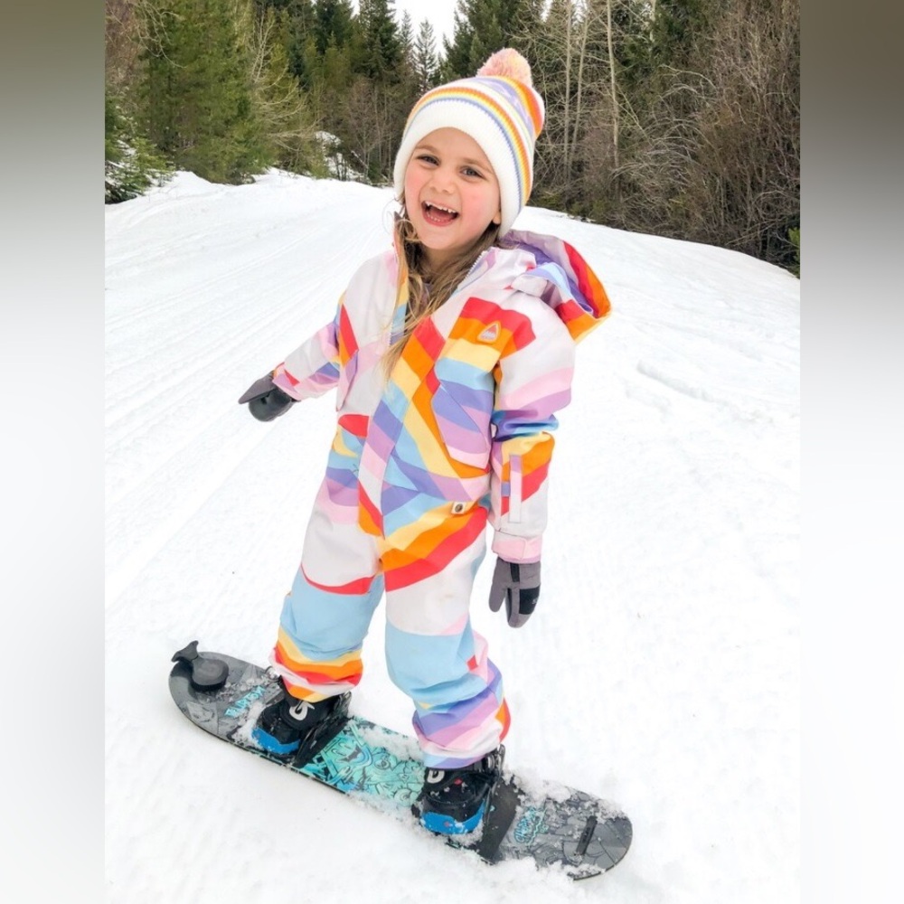 Burton One Piece Toddler 3T Snowsuit, Stout Rainbow Mashup